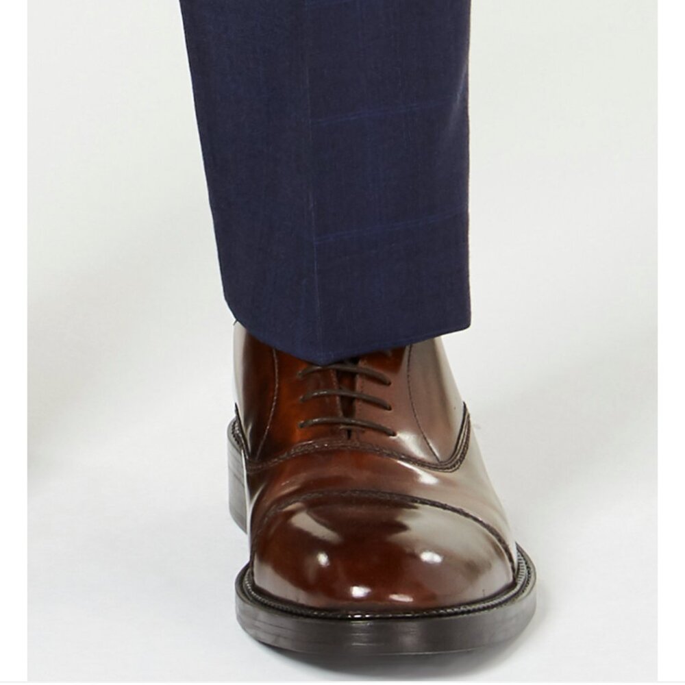 LAUREN by Ralph Lauren Men's Classic Fit Ultra Flex Stretch Flat Front Suit Pant - Picture 7 of 9